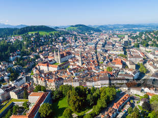 Luftbild Stadt St. Gallen