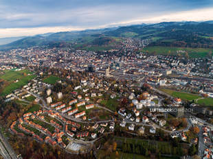 Luftbild Stadt St. Gallen Rosenberg-Schoren