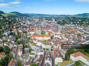 Luftbild Stadtbild St. Gallen