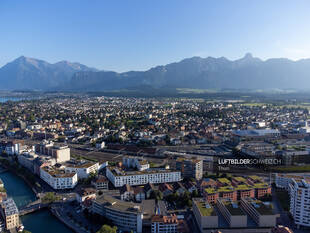 Luftbild Thun Guisanplatz