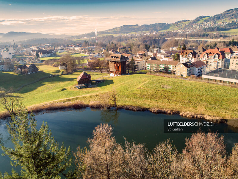 Luftbild Tröckneturm St. Gallen