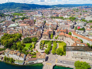 Luftbild Uraniastrasse Zürich