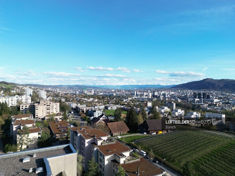 Luftbild von Zürich von Höngg