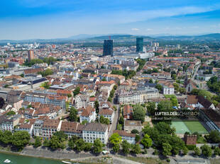 Luftbild Wettsteinplatz Basel