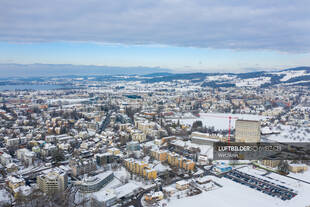 Wetzikon Drohnenfoto Winter Luftbild