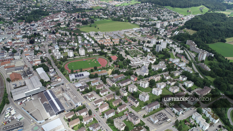 Wil (Sankt Gallen) Luftaufnahme Schweiz Luftbild
