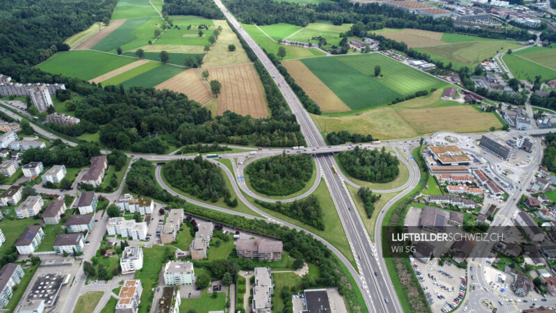 Wil (Sankt Gallen) Luftaufnahme Schweiz Luftbild