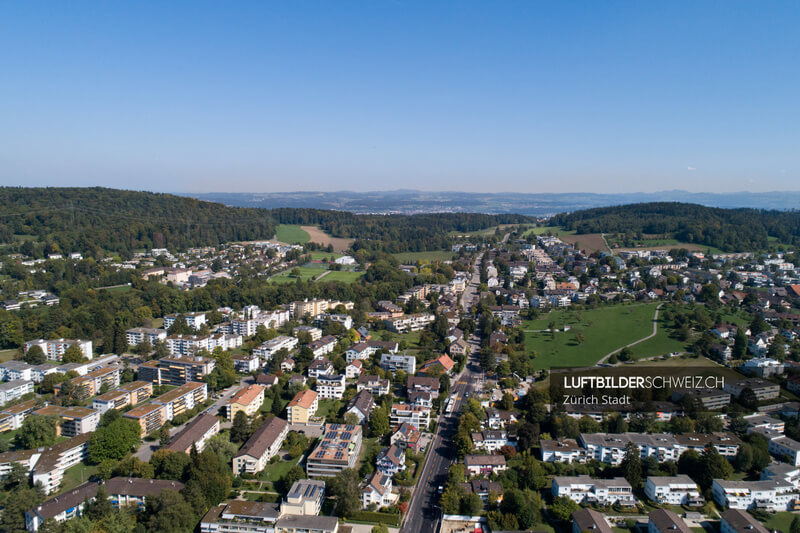 Luftbild Witikon Richtung Binz