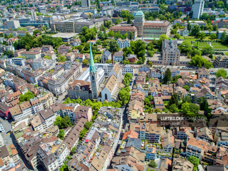 Luftbild Zentralbibliothek Zürich