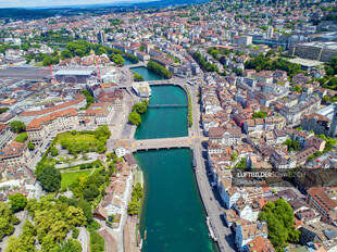 Luftbild Zürich Central