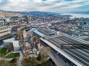 Luftbild Zürich Central