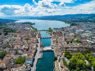 Luftbild Zürich City