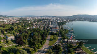 Zürich Luftaufnahme  Belvoirpark Luftbild