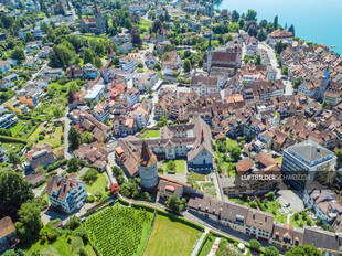 Luftbildaufnahme Zug Stadt