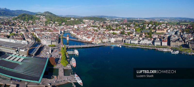 Luzern Panorama Luftbild KKL