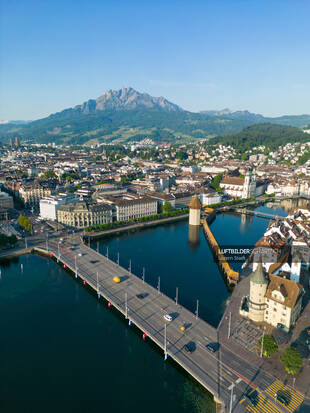 Luzern Luftbild Hochkant