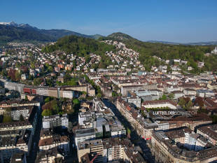 Luftbild Luzern Pilatusstrasse