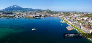 Luzern Panorama Luftbild Vierwaldstättersee