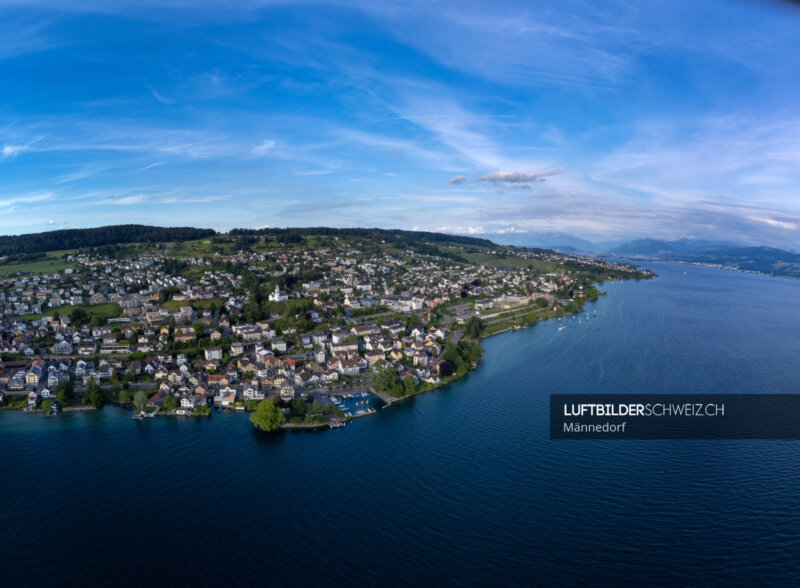 Männedorf Panorama Luftbild