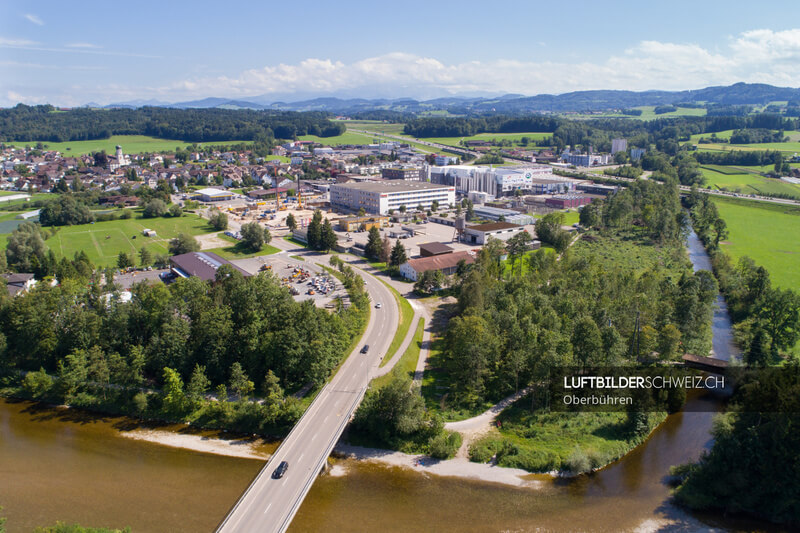 Oberbühren Luftaufnahme Thurbrücke Luftbild