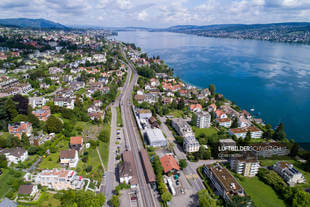 Luftbild Oberrieden Bahnhof