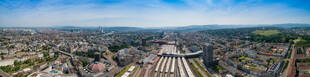 Panorama Luftbild Basel Stadt