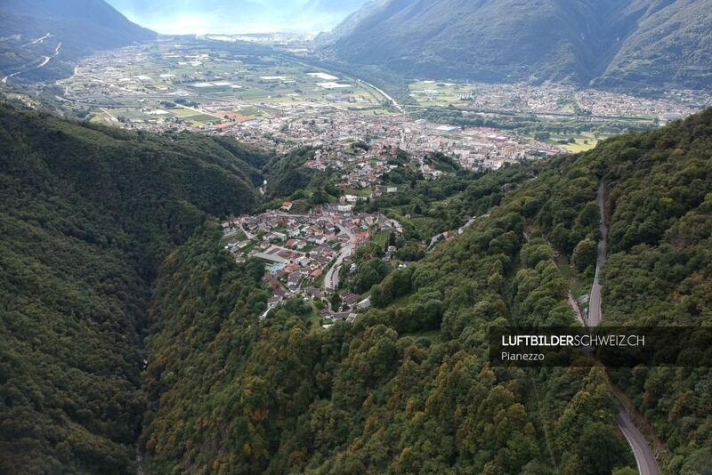 Pianezzo Tessin Luftbild