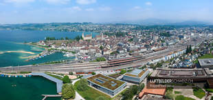 Panorama Luftbild Rapperswil-Jona