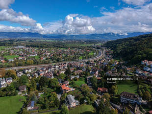 Luftaufnahme Rheineck Richung Gaißau Luftbild