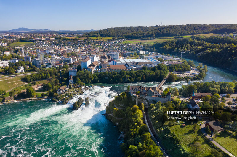 Rheinfall bei Schaffhausen Luftbild