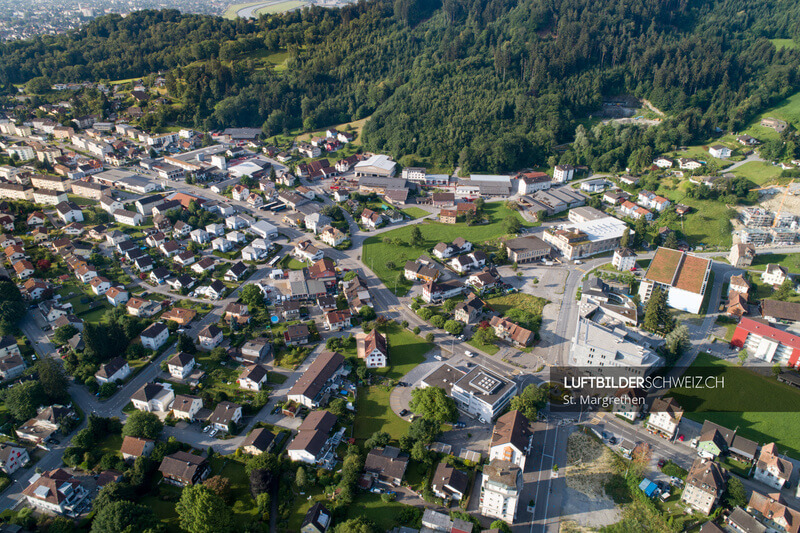 Luftbild St. Margrethen Hauptstrasse