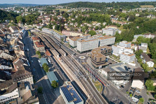 Schaffhausen Bahnhof Luftbild