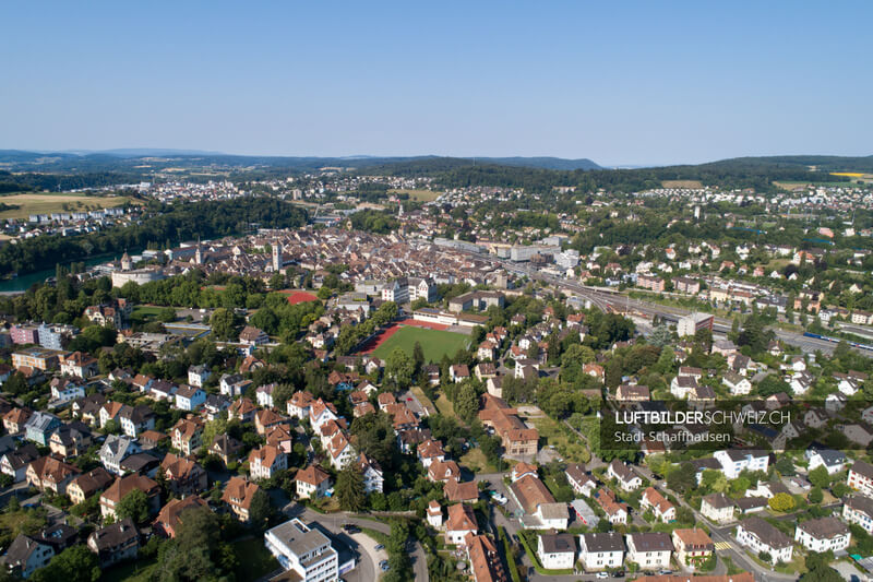 Schaffhausen Gruben Luftbild