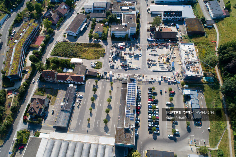 Schaffhausen Gruben Gewerbegebiet Luftbild