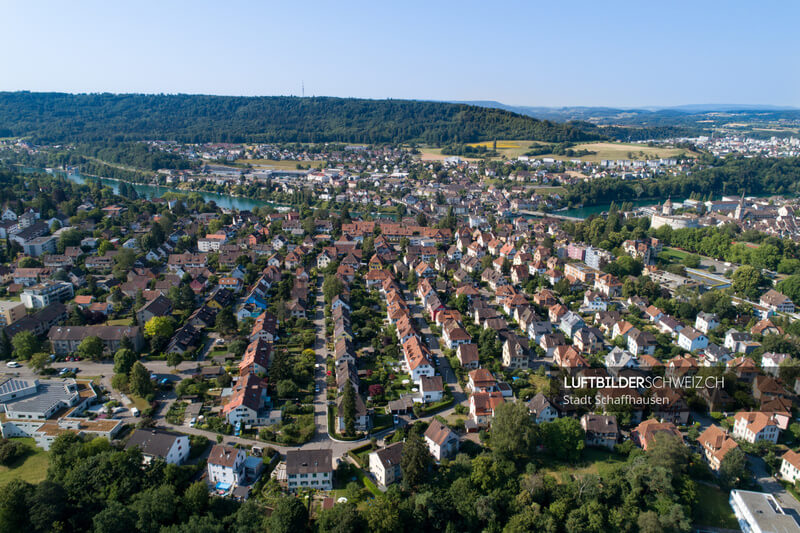 Schaffhausen Gruben Luftbild