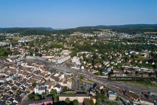 Schaffhausen Bahnhof Luftbild