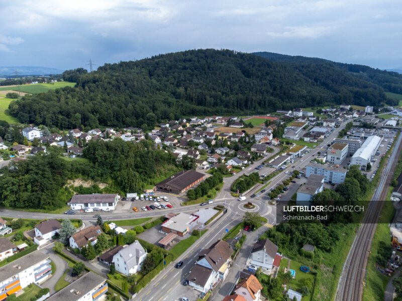 Schinznach-Bad Luftbild Bruggerstrasse