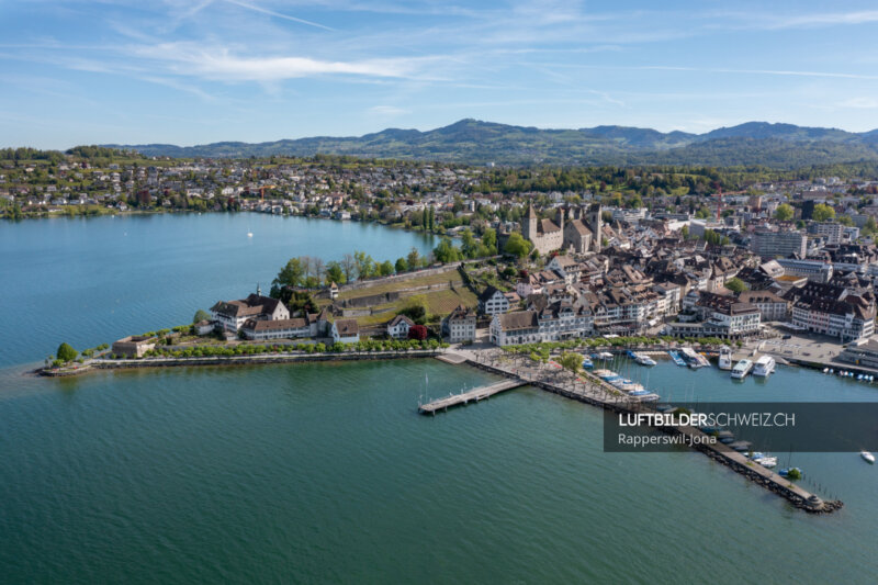 Schloss Rapperswil Luftbild