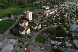 St. Margrethen Luftaufnahme Neudorfstrasse Luftbild