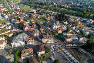 St. Margrethen Stadtzentrum Luftbild