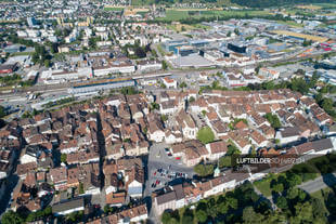 Stadt Zofingen Luftbild Altstadt