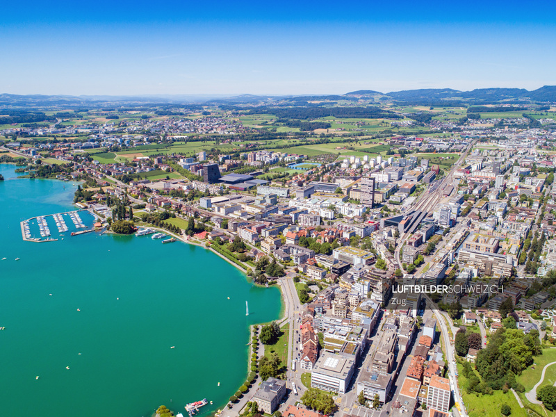 Stadt Zug Luftbild