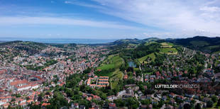 St. Gallen Luftbild Panorama