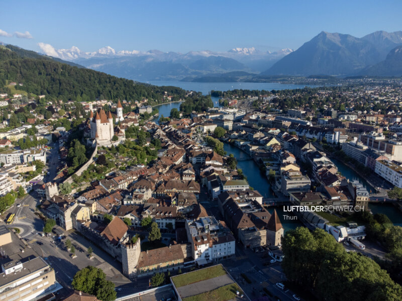 Thun Schwäbispromenade Luftbild