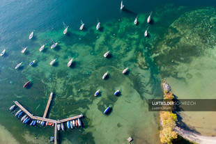 Luftbild Boote Vierwaldstättersee