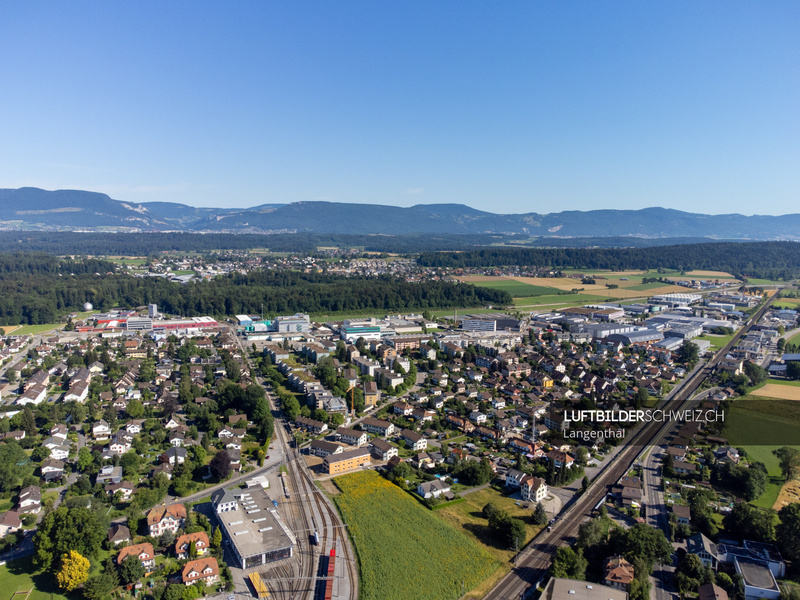 Vogelperspektive Langenthal Luftbild