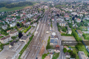 Luftbild Wetzikon Bahnhof