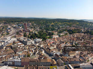 Luftbild Winterthur Altstadt