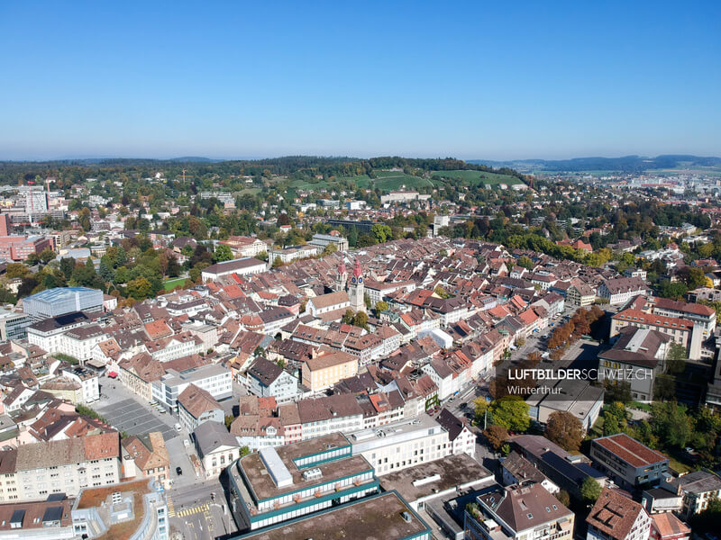 Winterthur Altstadt Luftbild