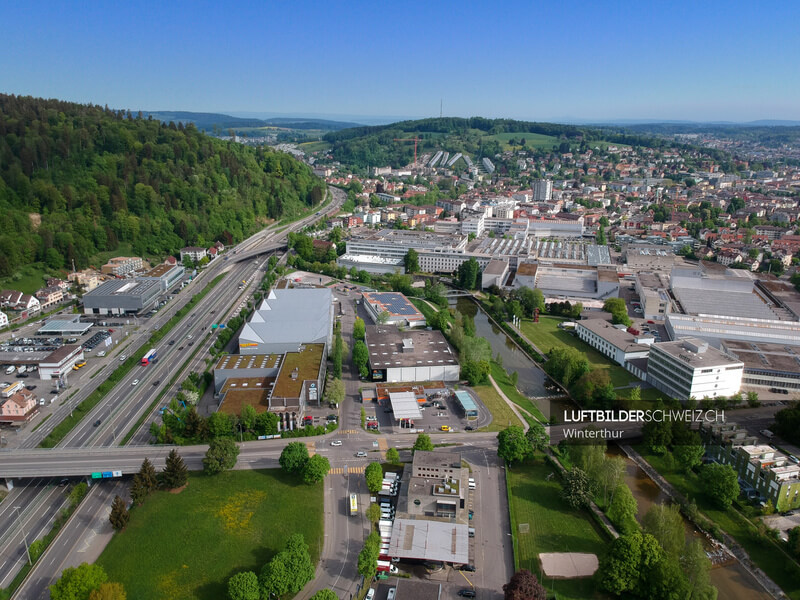 Luftaufnahme Winterthur Töss Luftbild